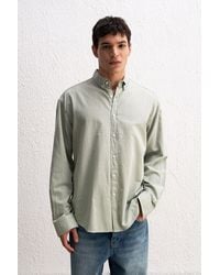 Giesto - Cotton Oversized Button-Up Shirt - Lyst