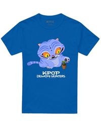 K-Pop Demon Hunters - Adult Cute Derpy Tiger T-Shirt (Royal) - Lyst