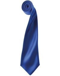 PREMIER - Adult Colours Satin Tie (Royal) - Lyst