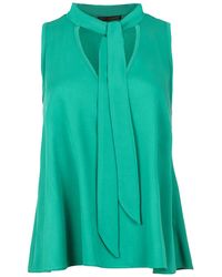 Conquista - Tie Detail Sleeveless Top - Lyst