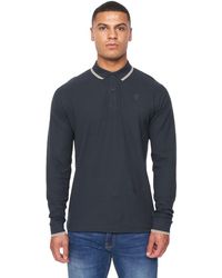 Duck and Cover - Roxberry Long-Sleeved Polo Shirt Cotton - Lyst