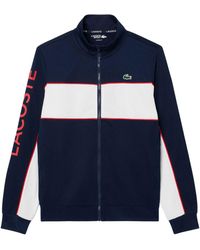 Lacoste - Jacke Für Herren, Mit Reißverschluss, Tennis (Dunkles Marineblau/Weiß) - Lyst