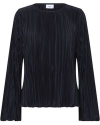Saint Tropez - Blouse Met Lange Mouwen Zunisz Blouse Met Lange Mouwen Regular Fit Black - Lyst