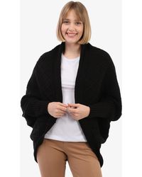 Felix Hardy - Strickjacke Langärmelige Strickjacke Aus Wollmischung Mit Fledermausärmeln - Lyst