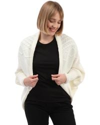 Felix Hardy - Strickjacke Langärmelige Strickjacke Aus Wollmischung Mit Fledermausärmeln - Lyst