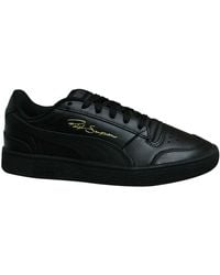PUMA - X Ralph Sampson Lo Schwarzes Leder Low Schnürsenkel Herren Trainer 370846 09 - Lyst