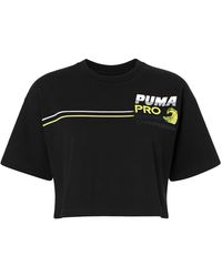 PUMA - X Rihanna Fenty Crew Cropped T-Shirt Cotton - Lyst