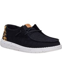 HEYDUDE - Heydude Wendy Wildcat Cotton /Leopard Moccasins Shoes - Lyst