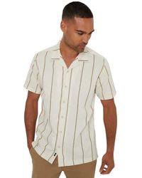 Threadbare - Gestreept Normaal Overhemd - Lyst