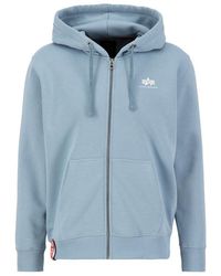 Alpha Industries - Basic Small Logo Zip Hoodie - Lyst