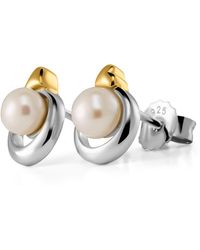Orphelia - 'mathilde' Dames 925 Sterling Zilveren Stud Oorbellen - Lyst