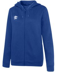 Umbro - Ladies Club Leisure Full Zip Hoodie (Royal/ - Lyst