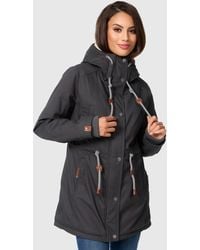 Navahoo - Ireliaa Dames Parka – Windafstotende Winterjas Met Teddyvoering En Capuchon - Lyst