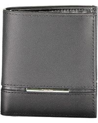 Calvin Klein - Schwarze Lederbörse - Lyst