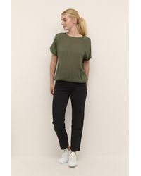 Kaffe - Ärmellose Bluse Loose Fit Grape Leaf Dark - Lyst