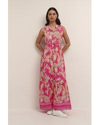 Cream - Jurk Loose Fit Multicolour - Lyst
