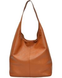 Carla Ferreri - Braune Lederhandtasche - Lyst