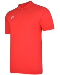 Umbro - Essential Polo Shirt (Vermillion/ - Lyst