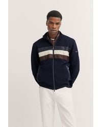 Bugatti - Herren Sweatjacke Mit Reißverschluss Und Stehkragen - Lyst