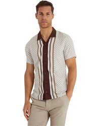 Threadbare - Gedessineerd Herenoverhemd - Lyst