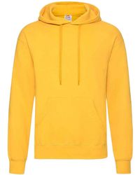 Fruit Of The Loom - Volwassenen Klassiek Sweatshirt Met Capuchon (zonnebloem) - Lyst