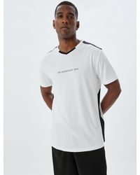 Koton - T-Shirt V-Kragen Kurzärmelig T-Shirt - Lyst