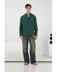 Giesto - Casual Long Sleeve Tencel Button-Up Shirt - Lyst