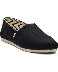 TOMS - Alpargata Classic Katoenen Zwarte Espadrilles - Lyst