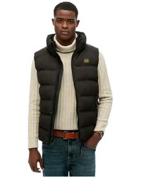 Superdry - Essential Mouwloze Gewatteerde Jas Voor - Lyst