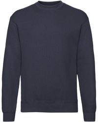 Fruit Of The Loom - Lichtgewicht Drop Shoulder Sweatshirt (deep Navy) - Lyst