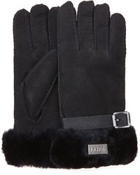 Australia Luxe - Stulpenhandschuhe Aus Schwarzem Wildleder - Lyst
