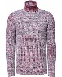 Rusty Neal - Schwerer Grobstrick Rollkragen-Pullover - Lyst