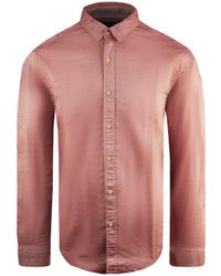 Scotch & Soda - Slim Long Sleeve Plain Cotton Shirt - Lyst
