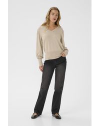Kaffe - Pullover Kalone Regular Fit Sand - Lyst
