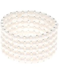 Ateliers Saint Germain - Bracelet 5 Rows Of Real Freshwater Pearls - Lyst