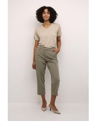 Kaffe - Pants Suiting Regular Fit Vetiver Green - Lyst