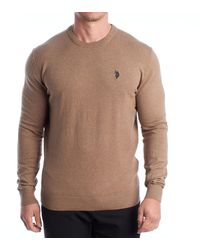 U.S. POLO ASSN. - Round Neck Knit Sweater Us42173048 - Lyst