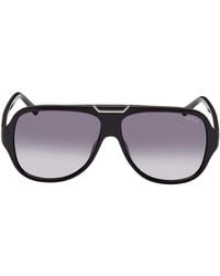 Guess - Gradient Smoke Lensed Glanzende Zwarte Zonnebril - Lyst