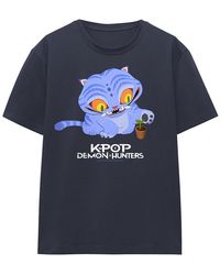 K-Pop Demon Hunters - Ladies Cute Derpy Tiger Cartoon T-Shirt (Deep) - Lyst