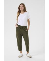 Kaffe - Casual Hose Regular Fit Grape Leaf - Lyst