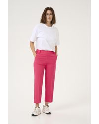 Kaffe - Pants Suiting Casual Fit Raspberry Pink - Lyst