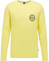 BOSS - "Tyrec" T-Shirt Für Herren Langärmlig - Lyst