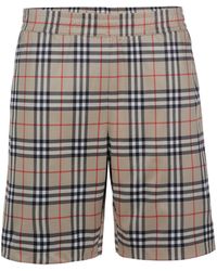 Burberry - Debson Korte Broek Beige - Lyst