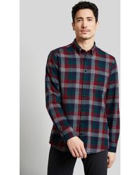 Bugatti - Herren Casual Overhemd Met Button-down Kraag - Lyst