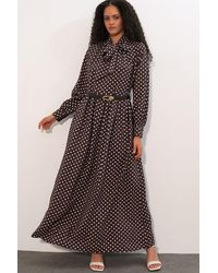 Bigdart - Polka Dot Maxi Shirt Dress - Lyst