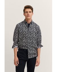 Bugatti - Herren Cordhemd Mit Floralem Muster Und Im Modern Fit - Lyst