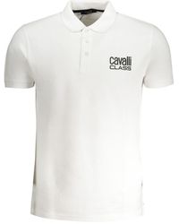 Roberto Cavalli - Bold Logo Polo Shirt Cotton - Lyst
