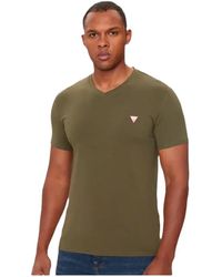 Guess - T-Shirt Met Driehoekig G-Logo - Lyst