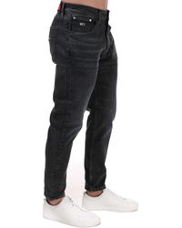 Tommy Hilfiger - Jeans Met Taps Toelopende Pijpen En Relaxte Pasvorm Voor , Grijs - Lyst