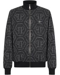 Philipp Plein - Jacquard Tracksuit Jacket Monogram - Lyst